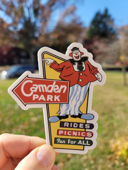 Camden Park Clown Sticker