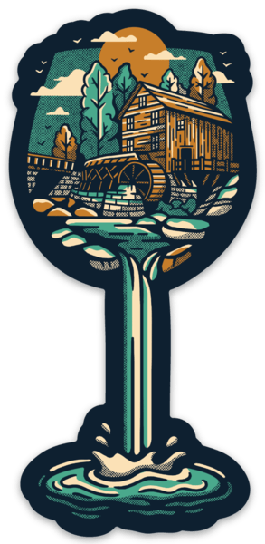 Babcock State Park Wine Sticker