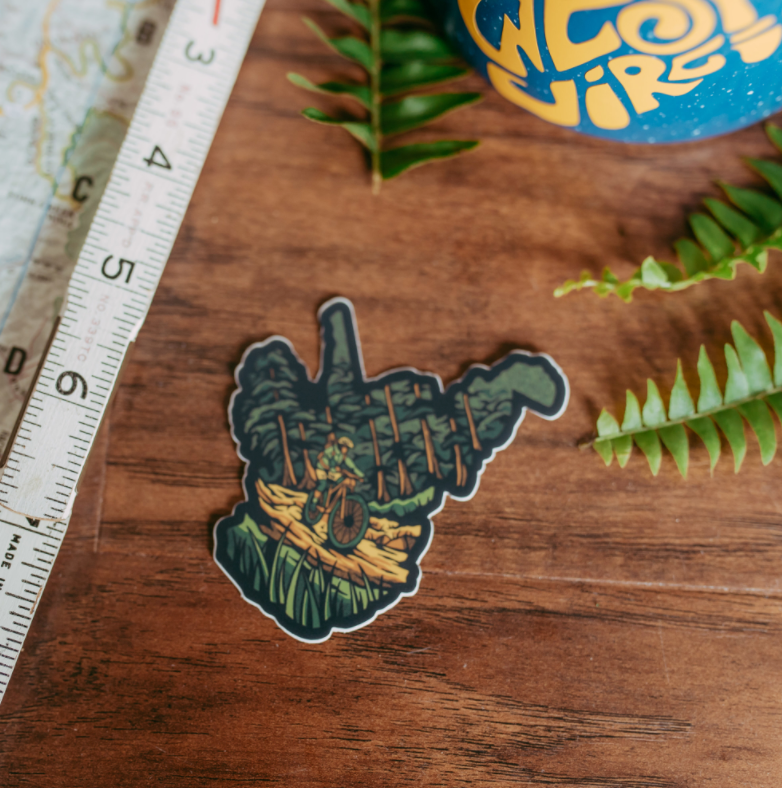 Mountain Biking WV sticker