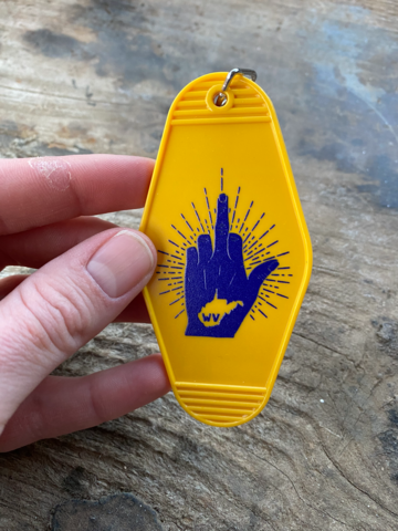 WV Middle Finger Keychain