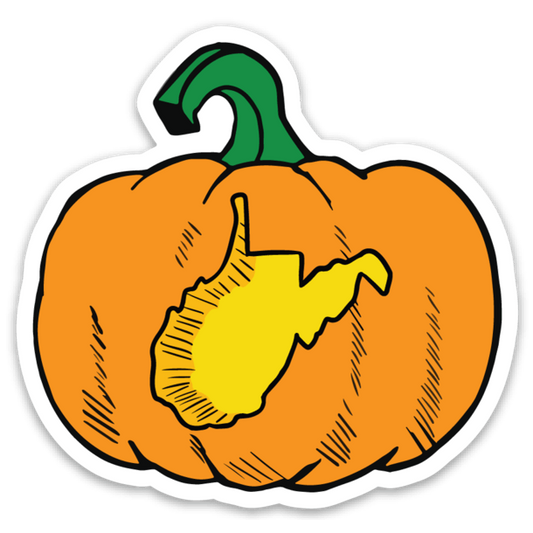 West Virginia Pumpkin Sticker