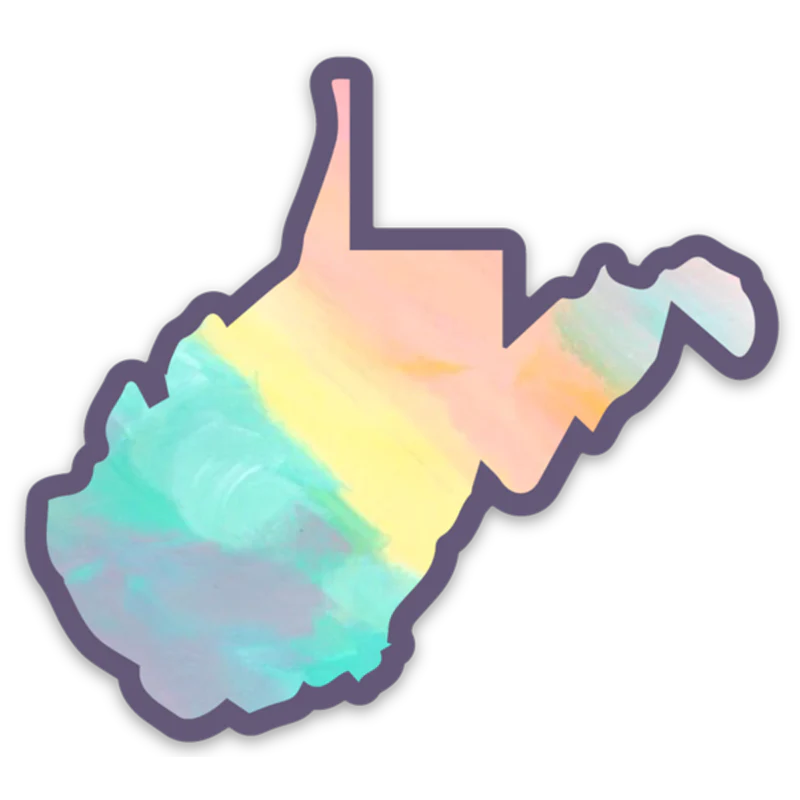 WV Rainbow Sherbert Sticker