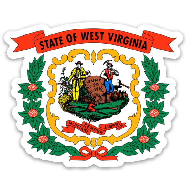 WV State Seal Sticker