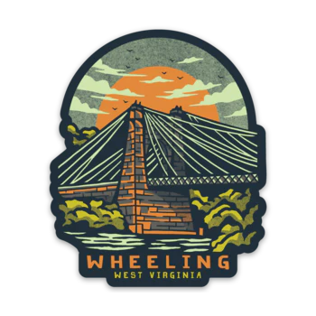 Wheeling Suspension Bridge Sticker