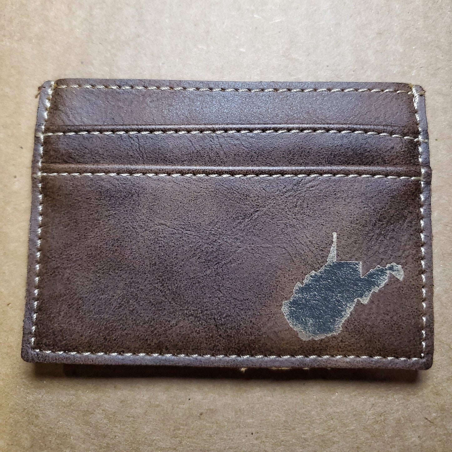 WV Brown Wallet with Clip