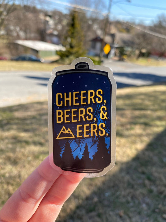 Cheers Beers and EERs Beer Sticker