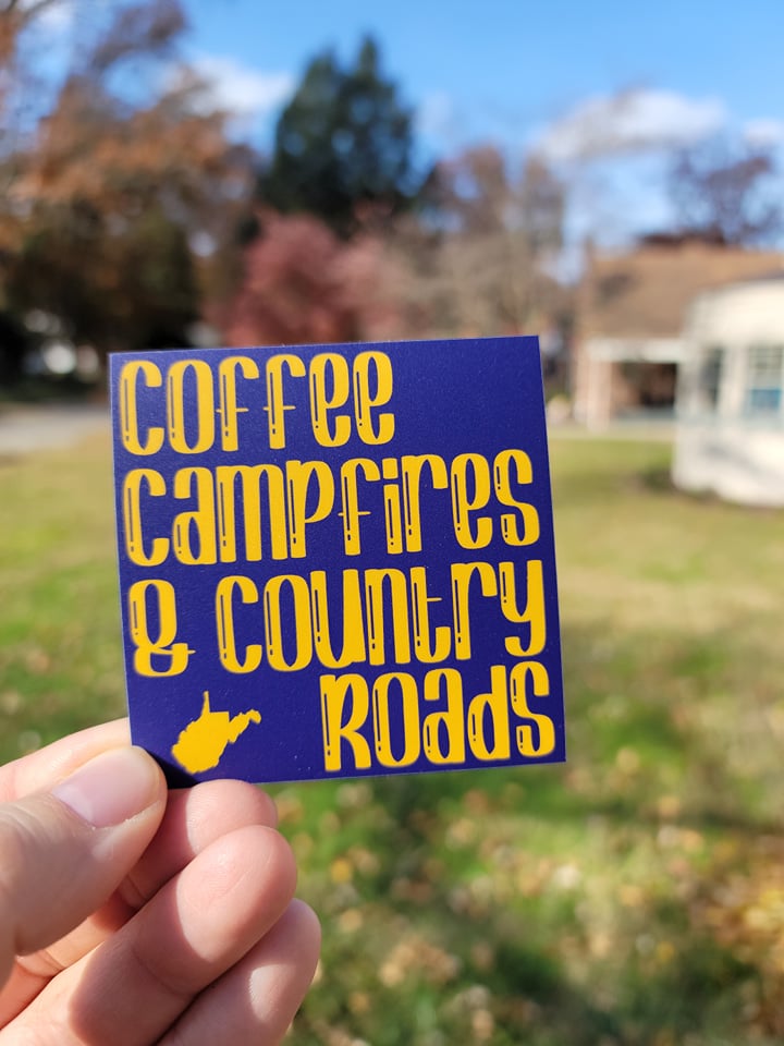 Coffee, Campfires, and Country Roads Sticker