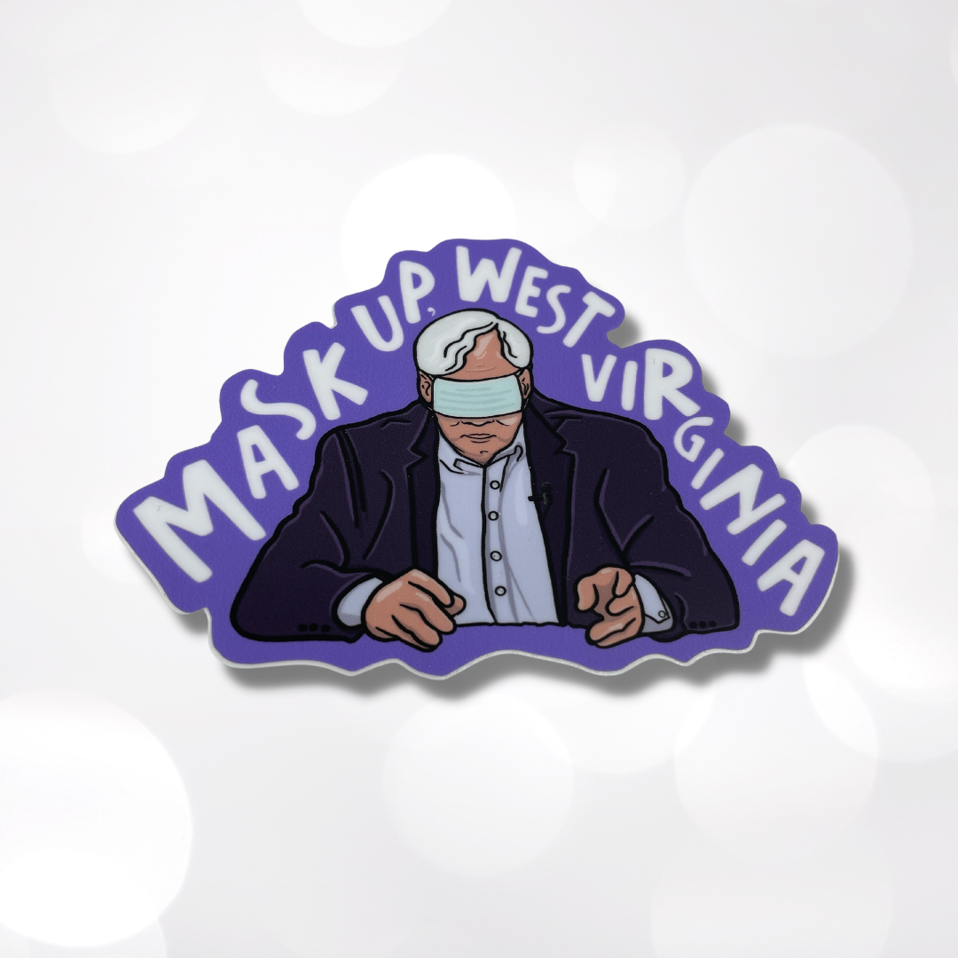 Jim Justice Mask Up WV Decal