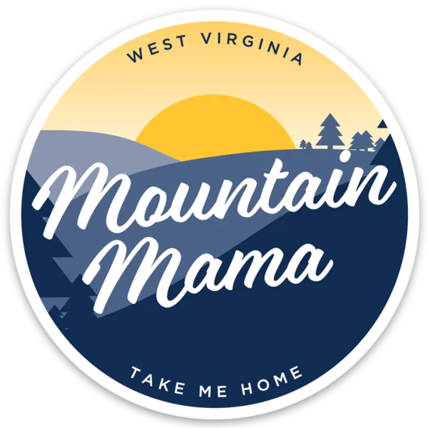 Mountain Momma Round Sticker