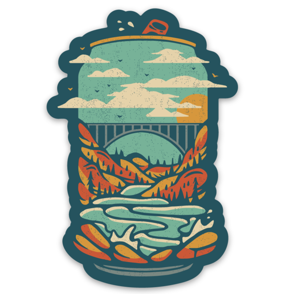 New River Gorge Beer Sticker