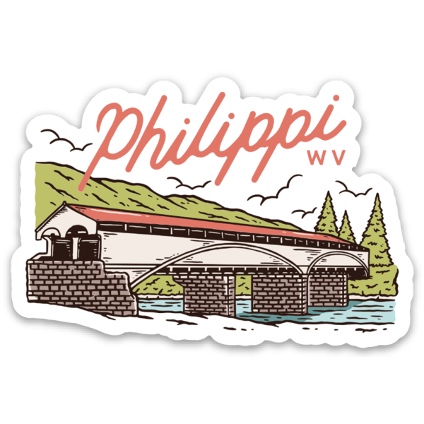 Philippi Covered Bridge Sticker