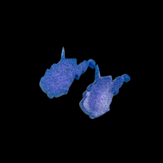 Purple Iridescent WV Earrings