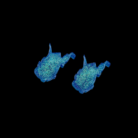 Turquoise Iridescent WV Earrings