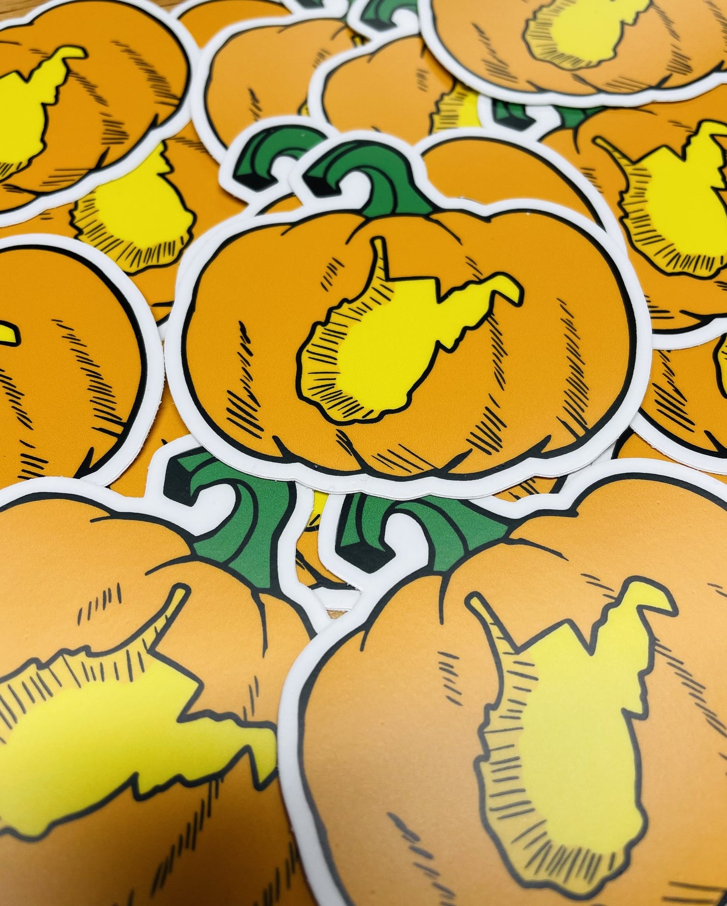 West Virginia Pumpkin Sticker