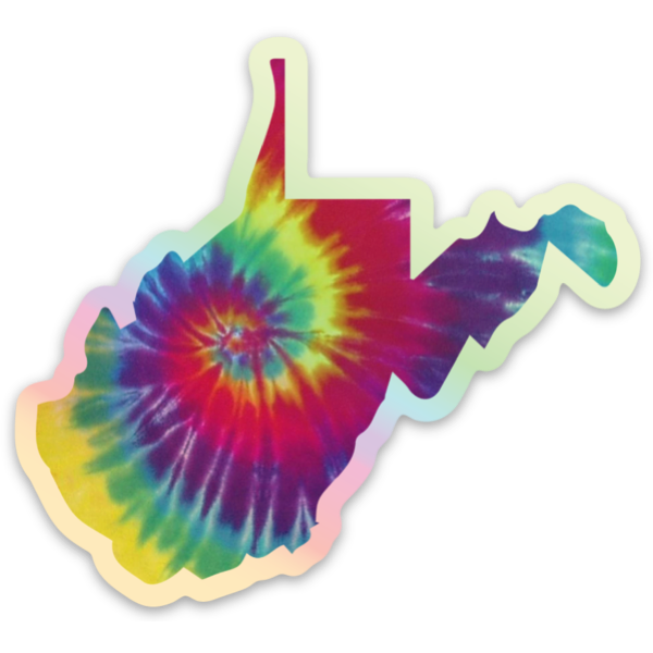 WV is Tie Dye For Holographic Sticker