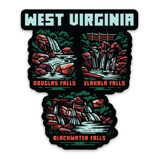 WV Waterfalls Sticker