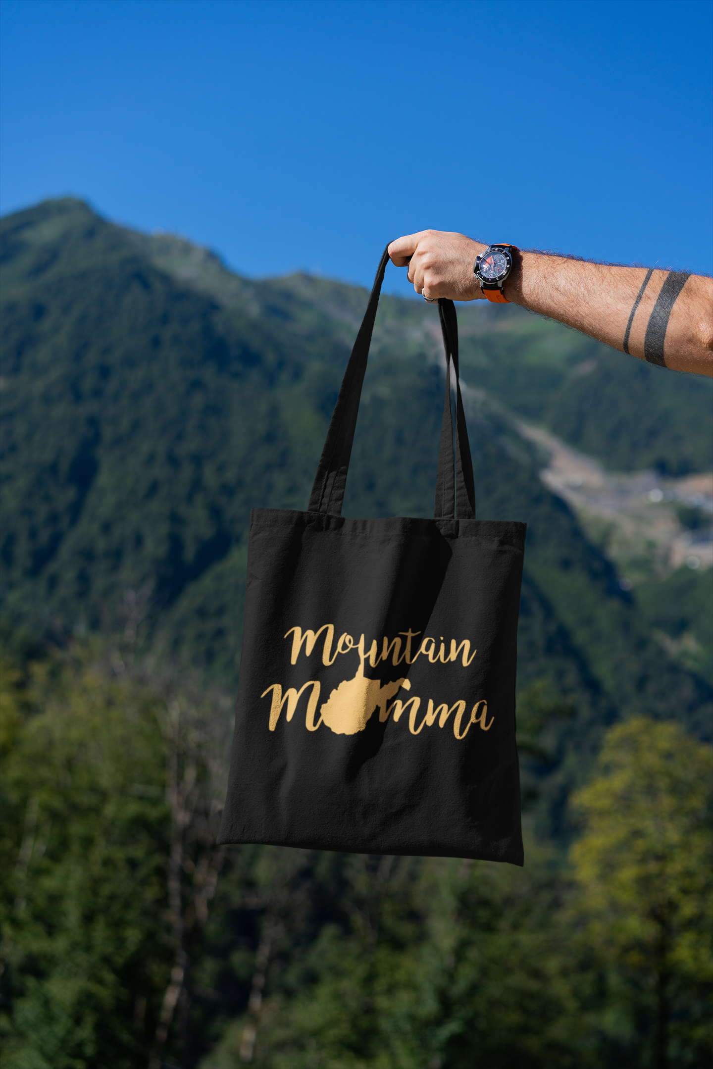 Mountain Momma WV Tote Bag